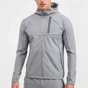 Ropa deportiva de invierno para hombre de alta calidad, chaqueta cortavientos de lona con cuello levantado, forro polar con cremallera para senderismo al aire libre - Product Image 1