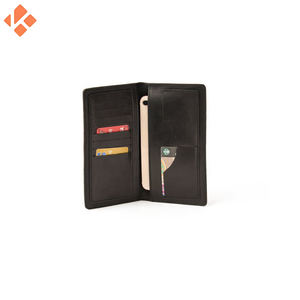 Carteras de hombre de negocios Cartera larga de cuero PU sólido Monederos de efectivo Carteras estándar casuales Hombre - Product Image 5