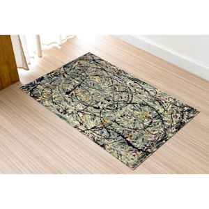 Tapis Abstrait Effet Éclaboussures : Tapis de Sol Expressionniste d'Art Moderne, Tapis Doux Non Tissé - Product Image 2