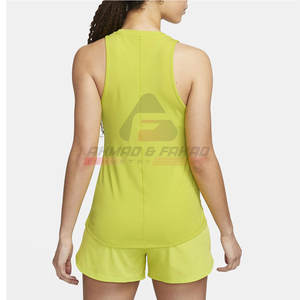 Débardeur décontracté pour femme de haute qualité, doux, respirant, à séchage rapide, en coton, pour le sport et la course, avec logo personnalisable, vente en gros par lots - Product Image 3
