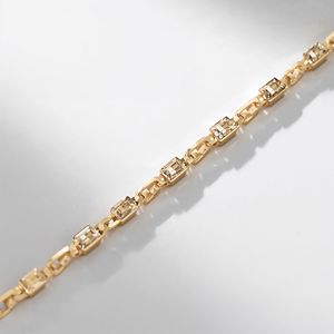 Collar de Cadena de Lujo de Oro Blanco Macizo de 18K con Eslabones Tipo Cojín Pulidos, Joyería Fina de Alta Gama OEM - Product Image 6