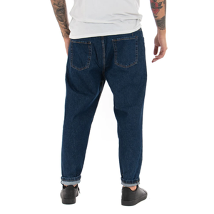 100% coton qualité d'exportation en gros pas cher prix Denim pantalon jambe large fuselé Baggy Jean lisière garçons vêtements hommes Jeans - Product Image 5