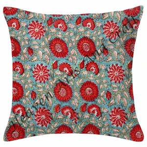 Funda de cojín mediana para sofá de casa de algodón 100%, función impresa de bloque de mano Real de 20 "para decoración de Hotel o del hogar - Product Image 3