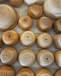 ชุดตะกร้าใส่แป้งโดว์ขนาด9นิ้วตะกร้าใส่ขนมปังทรงกลมพร้อมตะกร้าหวายทำจากผ้าลินิน - Product Image 3