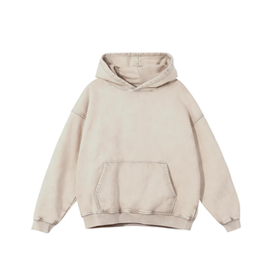 Sudadera con Capucha Personalizada OEM con Lavado Ácido, Alta Calidad, 100% Algodón, Tejido de Punto, Diseño Forrado, Característica Antiarrugas, Color Sólido - Product Image 1