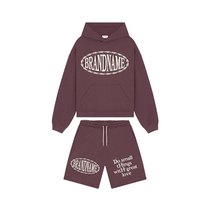 Ensemble de sweat-shirts unisexes personnalisés en coton 100% avec strass, style streetwear, coupe ample, en molleton français, lavage à l'acide, fermeture éclair - Product Image 5