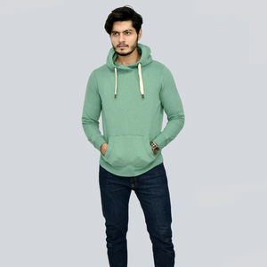 Sweat à capuche à manches longues 260g 100% polyester pour hommes, sweat à capuche uni vierge 2025 - Product Image 6