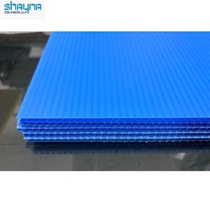 Vente d'usine feuille de plastique ondulé cannelé de taille multiple feuille de noyau de panneau creux de signe de yard pour le prix de vente d'exportation - Product Image 1