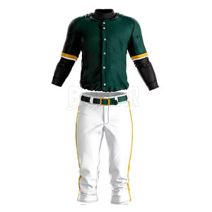 Uniforme de béisbol personalizado con tela transpirable de secado rápido que incluye logotipo personalizado para hombres - Product Image 3