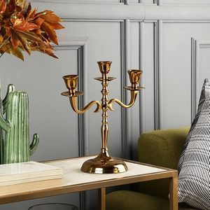Support à bougie en aluminium haut de gamme pour cadeau de fête, porte-bougie fait à la main, designs classiques, décoration de la maison, chandelier - Product Image 2
