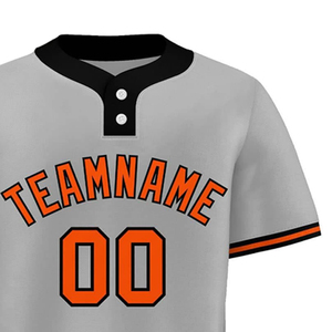 Camiseta de béisbol transpirable con logotipo y nombre de equipo personalizado para hombre, 100% poliéster de alta calidad - Product Image 3