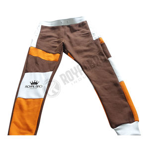 Sudadera con capucha de bloque de color con estampado de algodón OEM, pantalón de retazos para hombre, chándal de peso pesado apilado acampanado para hombre, conjuntos de Jogger de dos piezas - Product Image 5