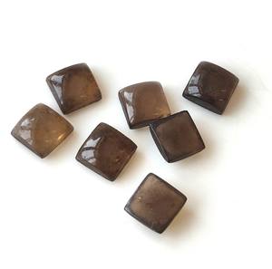 Cuarzo Ahumado Marrón Natural al por Mayor, Cabujón Cuadrado de 4mm-40mm, Piedra Preciosa Suelta de Fondo Plano con Juego de Color para Fabricación de Joyas - Product Image 1