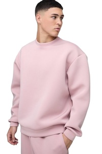 Sweatshirts unisexes en molleton de coton de haute qualité, design ample, col à capuche, couleurs unies, pull sans doublure, option d'impression - Product Image 4