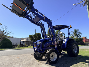 <b>Blue</b> Compact Utility <b>Tractor</b> with Front Loader 4WD Farm Walking <b>Tractor</b> Ready to Ship Multifunctional 4WD Wheel <b>Tractor</b>. - Product Image 2