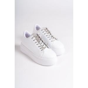 DELLA Lace-Up Orthopedic Sole Stone Zapatillas de deporte para mujer BT Blanco - Product Image 4