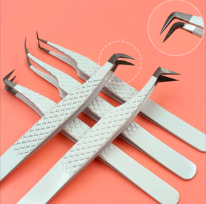 แหนบปลายคิ้วสำหรับต่อขนตา90องศาอุปกรณ์แต่งเล็บโลโก้ส่วนตัว - Product Image 3