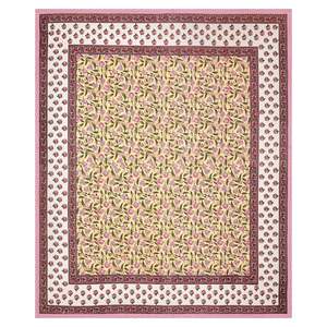 <b>King</b> <b>Size</b> Pure Cotton Hand Block Print Bedsheet Elegant Fitted & Flat Sheets Design - Product Image 2