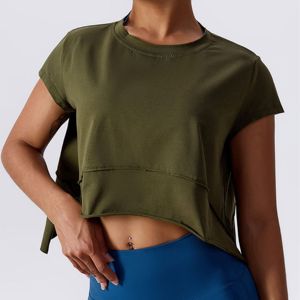 Venta al por mayor de ropa deportiva de fitness con logotipo personalizado, Top corto ligero sin costuras para mujeres, tops cortos de gimnasio para mujeres - Product Image 5