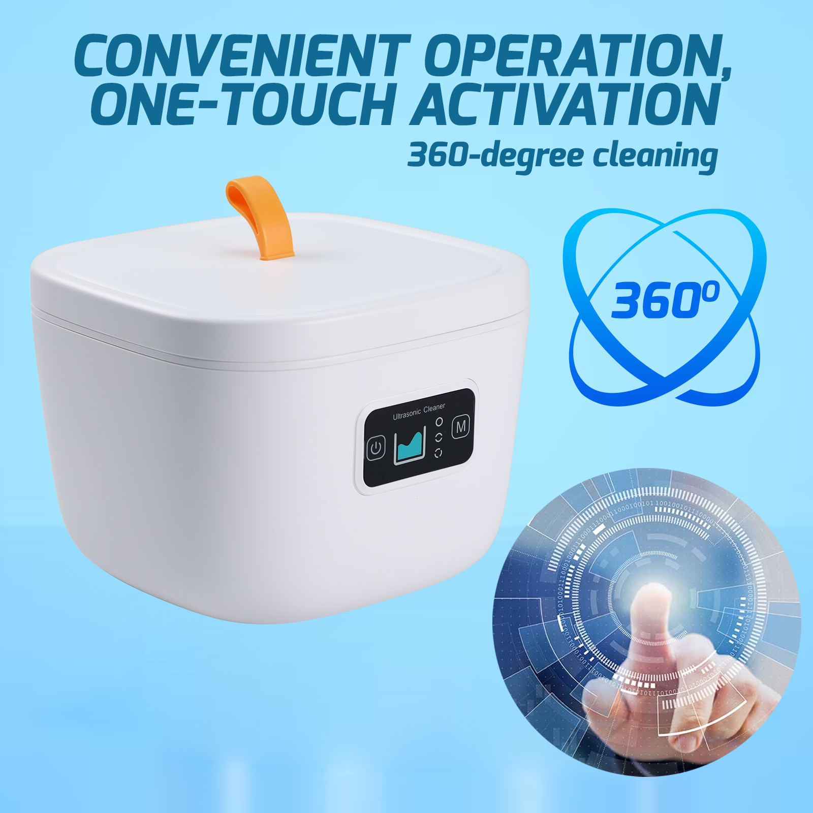 Vusddy Nettoyeur à Ultrasons 45khz Rose Nettoyeur à Ultrasons Portable