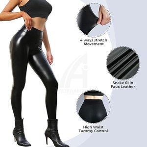Servicio OEM, MOQ Bajo, Último Diseño en Leggings de Cuero, Mejor Precio, Leggings de Cuero Más Vendidos de Alexandria Industries - Product Image 2