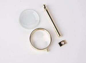 Lupa de Mano de Aluminio Dorado, Estilo Antiguo, Lente Óptica HD, Ayuda de Lectura Portátil para Personas Mayores, Tasación de Joyas, Manualidades - Product Image 6
