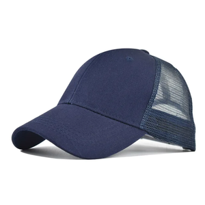 Gorra de camionero de alta calidad, gorra unisex ajustable de 6 paneles para adultos, gorra deportiva de malla de poliéster con opción de logotipo personalizado - Product Image 2