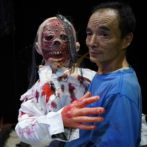 Horror Animatronic fantasma Zombie modelo interior accesorios de Metal para Terror <span class=keywords><strong>Escape</strong></span> <span class=keywords><strong>Room</strong></span> para centros comerciales uso público y Aeropuerto - Product Image 3