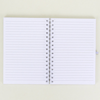 Haute qualité A5 A6 B5 bobine cahier liste de tâches Journal pour fournitures scolaires papeterie cahier à spirale avec couverture translucide