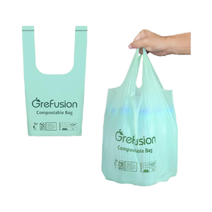 Sacs d'épicerie en plastique robustes de qualité supérieure pour supermarchés, tailles personnalisées, approvisionnement en gros, prix d'usine, sacs de courses en HDPE type T-shirt - Product Image 2