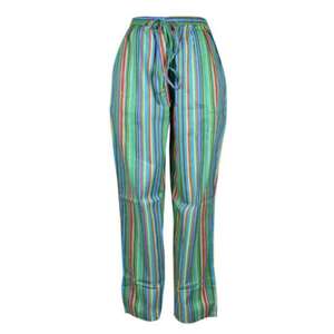 Pijama de mujer de cintura alta Regular Fit Ecológico Transpirable Algodón Palazzo Pantalones Cómodo Estilo bohemio Sólido - Product Image 1
