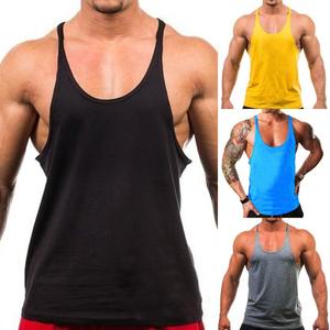 New Plain Tank <b>Top</b> Men Bodybuilding Singlet Gyms Stringer Sleeveless Shirt Blank Fitness Clothing Sportswear Muscle <b>Vest</b> - Product Image 3