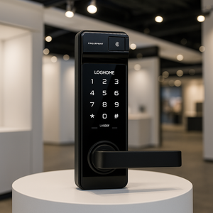 Evernet LH5100F-N Serrure numérique intelligente avec mot de passe et empreinte digitale, sécurité pour acier/aluminium, ignifuge, capacité de 100 empreintes digitales, Corée - Product Image 1