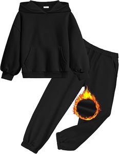 <b>Boys</b> Casual Terry Stacked Jogging Pants Solid Color Summer Cotton Sweatsuit Tracksuit - Product Image 1