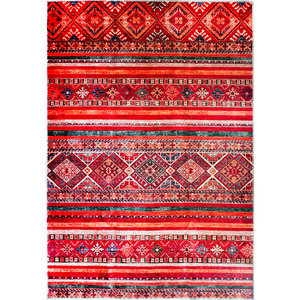 Alfombra Lavable Tribal Adana Garnet RW1322K de Rug Weavers, Venta al por Mayor, Chenilla Lavable, 10 Tamaños - Product Image 2