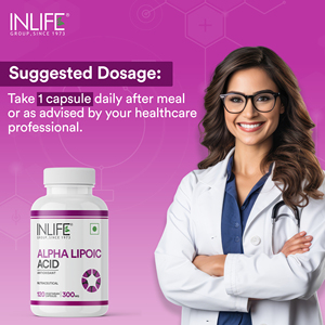 Acide alpha lipoïque INLIFE 300mg | Antioxydant universel | Supplément ALA-120 Capsules végétariennes - Product Image 3