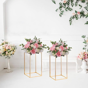 Último diseño, soporte de flores de Metal con acabado dorado, soporte multiusos para decoración de centro de mesa de boda, mesa de comedor, decorar hogares - Product Image 5