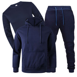 Sweat à capuche surdimensionné et joggeurs ensemble Streetwear élégant à séchage rapide pour l'hiver respirant et confortable en gros - Product Image 4