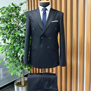 Chaqueta Blazer elegante de lujo Elite, gran oferta de negocios para hombres, chaqueta Blazer hecha a medida de alta calidad de tela de viscosa y poliéster - Product Image 1