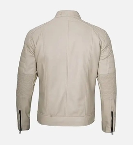Chaqueta de cuero recién llegada de diseño de moda para hombre, chaquetas de cuero Pu, chaqueta de cuero de vaca de calidad superior - Product Image 2