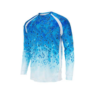 Vêtements de pêche en plein air, chemises de pêche à manches longues personnalisées pour unisexe, séchage rapide, 100% polyester, UPF 50, respirant - Product Image 1