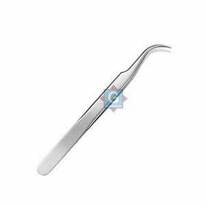 Pinzas Premium al por mayor para extensiones de pestañas Pinzas de pestañas de alta calidad con logotipo personalizado - Product Image 2