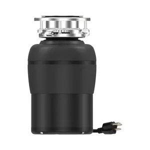 Kitchen Garbage Disposal 1/2 HP Quiet Food Waste Disposer with Power Cord