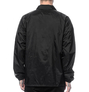 Veste d'coach légère et solide pour homme, confortable, de couleur noire, de fabrication AL BUROOJ IMPEX Pakistan - Product Image 2