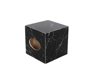 Cubierta de caja de pañuelos mármol negro, caja de pañuelos cuadrada Mármol, soporte de cubierta de caja de pañuelos de mármol - Product Image 3