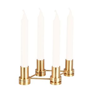 Bougeoirs en métal de meilleure qualité pour le salon Bougeoirs faits à la main en métal Artisanat en métal Style moderne pour usage décoratif à la maison - Product Image 2