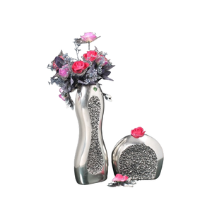 Meilleure vente Vase décoratif moderne en aluminium Vase à fleurs en métal de haute qualité pour la maison, le salon, le mariage et la décoration de table - Product Image 6