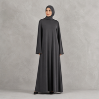 OEM Mütevazı Giyim Üreticisi Özel Müslüman Abaya Toptan Fabrikası Düşük Minimum Sipariş Adedi 40 Özel Etiket Tedarikçisi Bol Kesim