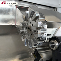 Tour CNC à banc incliné horizontal TCK-500 à commande GSK, à usage moyen, double centre de tournage pour pièces métalliques, directement de l'usine