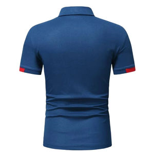 Camisa Polo de algodón para hombre, logotipo personalizado estampado, manga corta, Polo bordado, proveedor de ropa al por mayor - Product Image 2